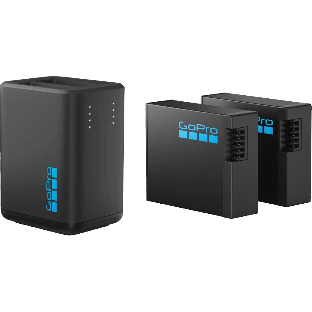 Photo produit de GoPro Chargeur de Batterie Double + 2 Batteries Enduro pour HERO13 Black