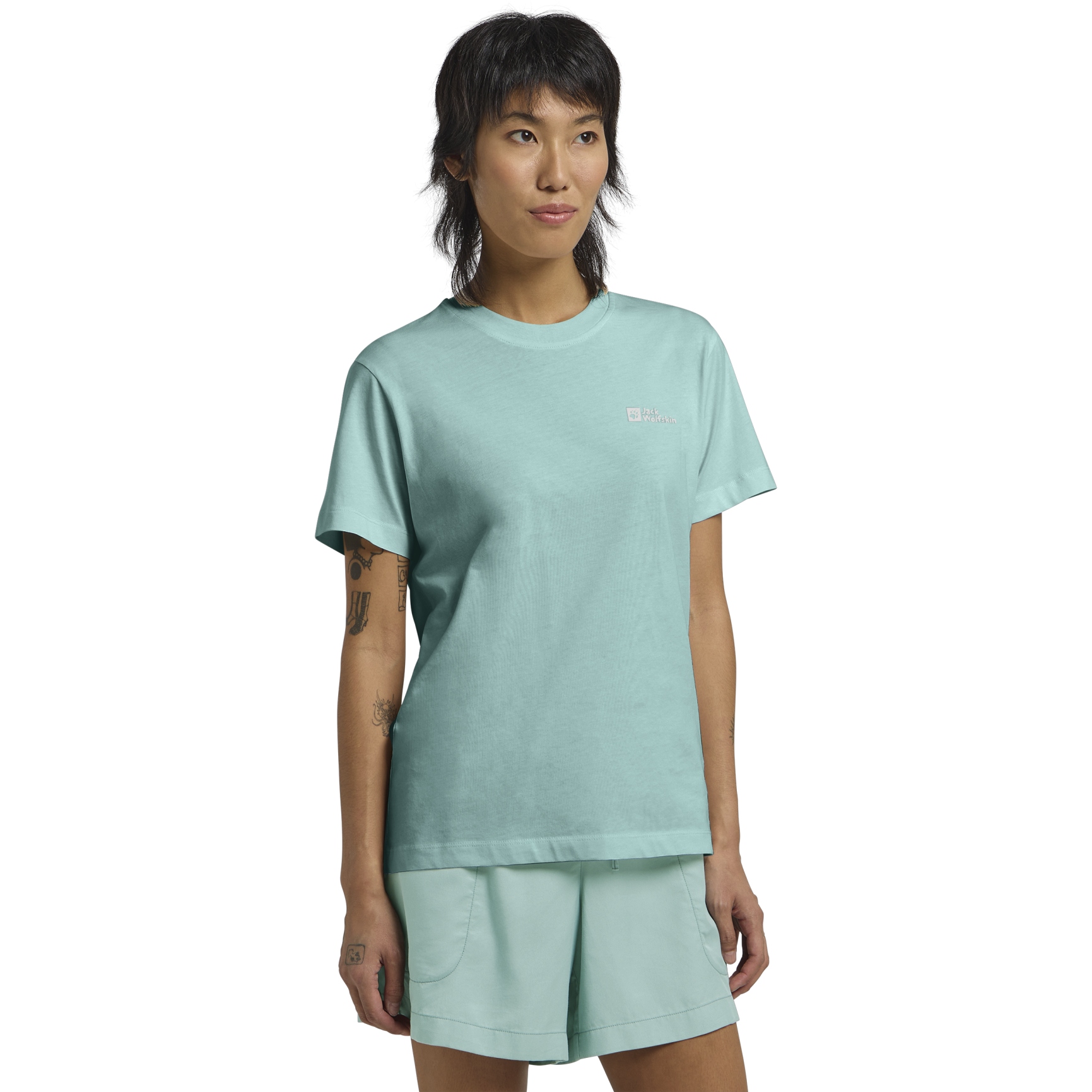 Produktbild von Jack Wolfskin Essential T-Shirt Damen - soft jade