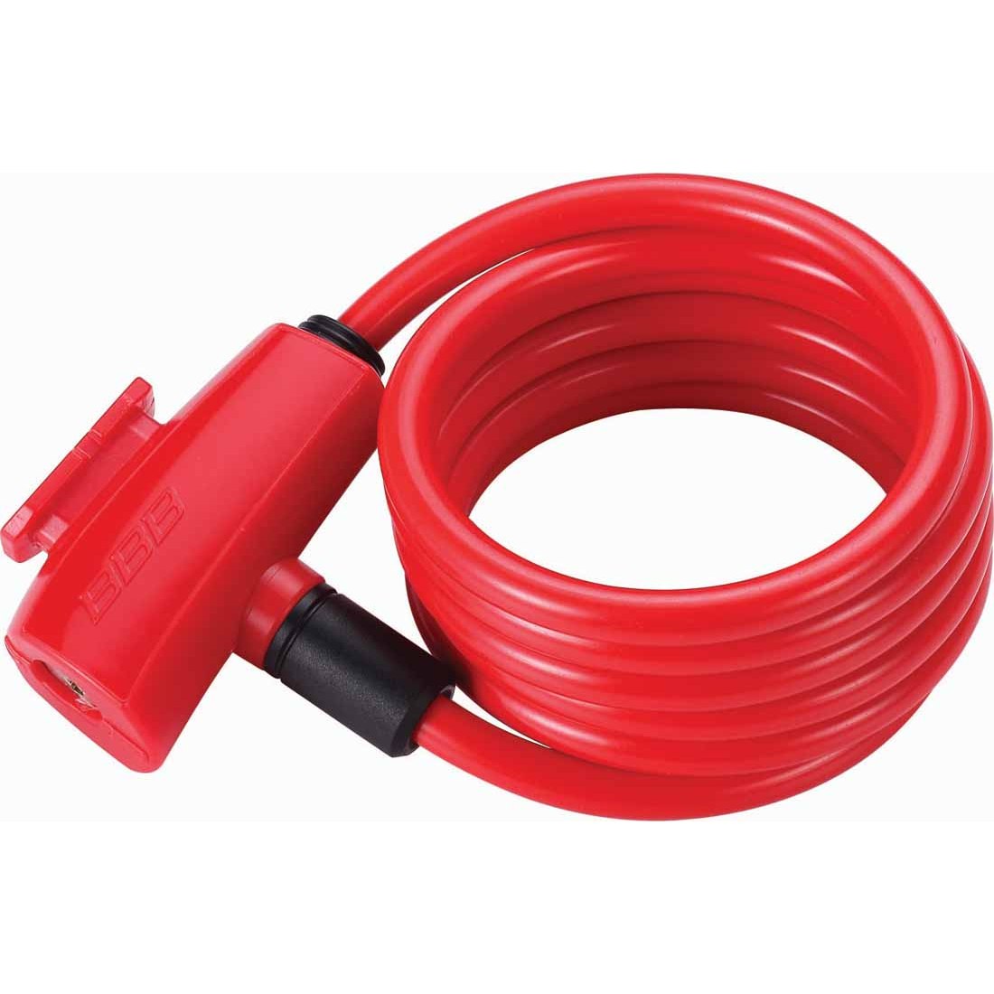 BBB QuickSafe Coil Cable Lock 8mm x 150cm Red 8x1500 - Image 1