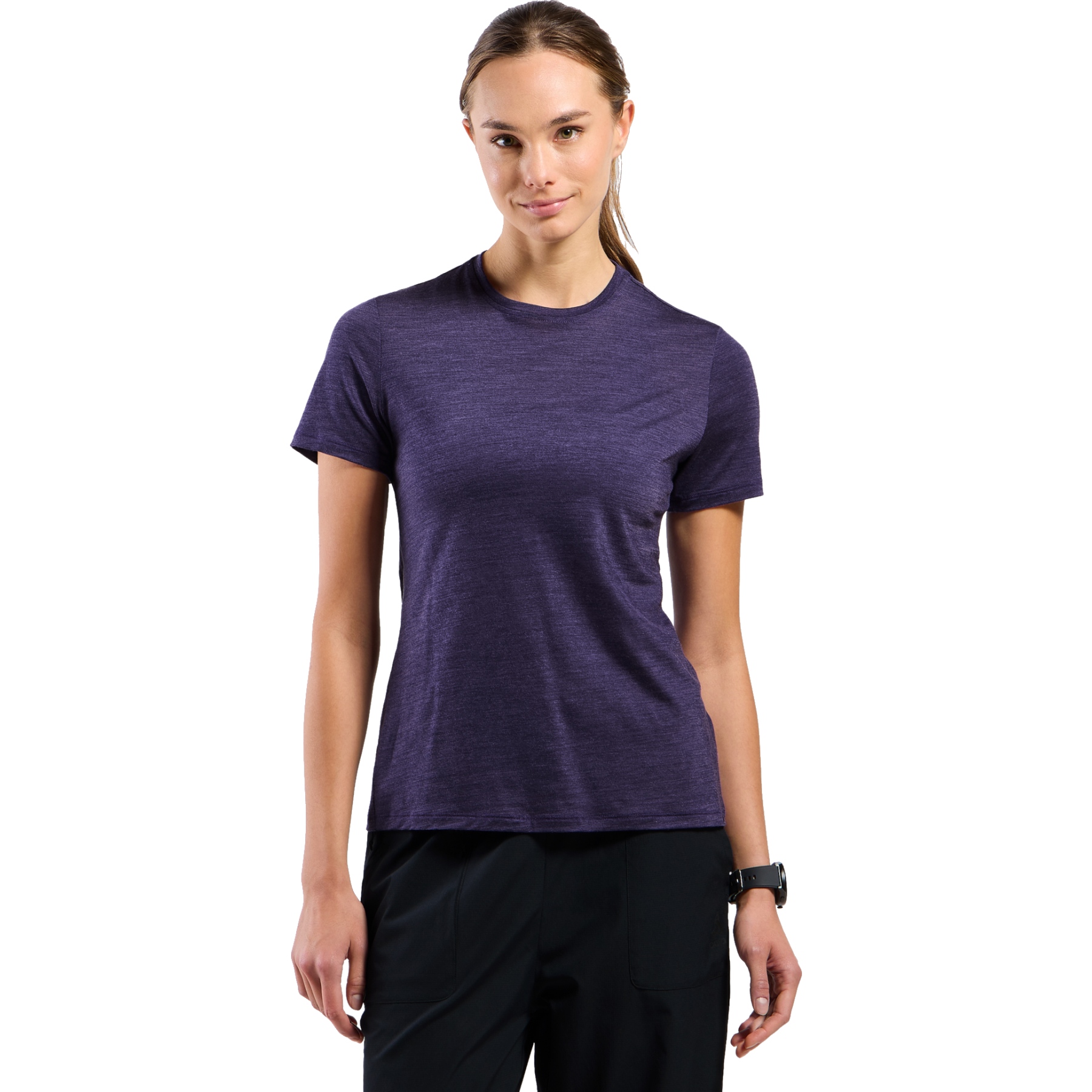 Immagine prodotto da Odlo Maglietta Donna - Ascent Merino-Blend 130 - eclipse melange