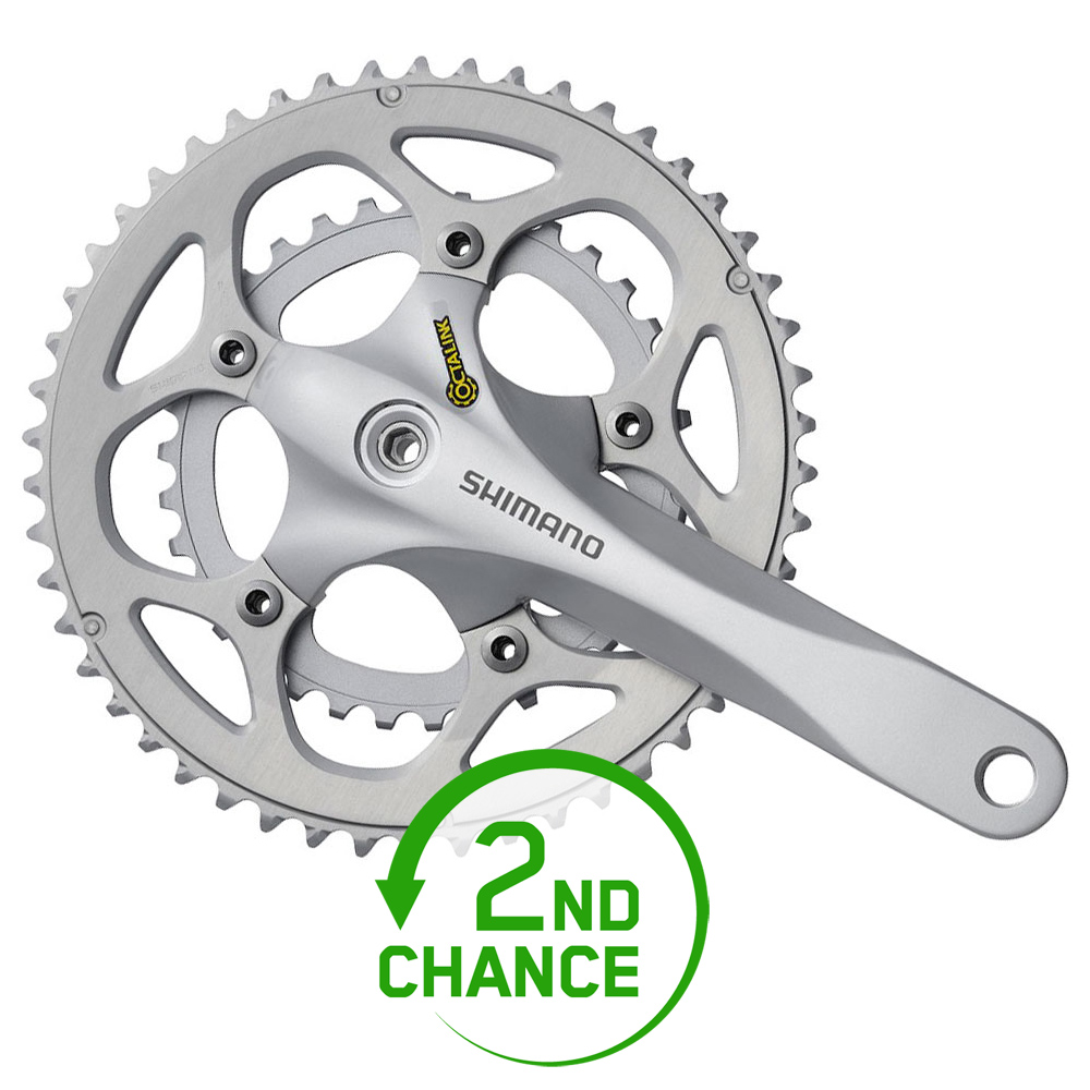 Picture of Shimano FC-R345 Compact Crankset 2x9-speed - silver - 2nd Choice