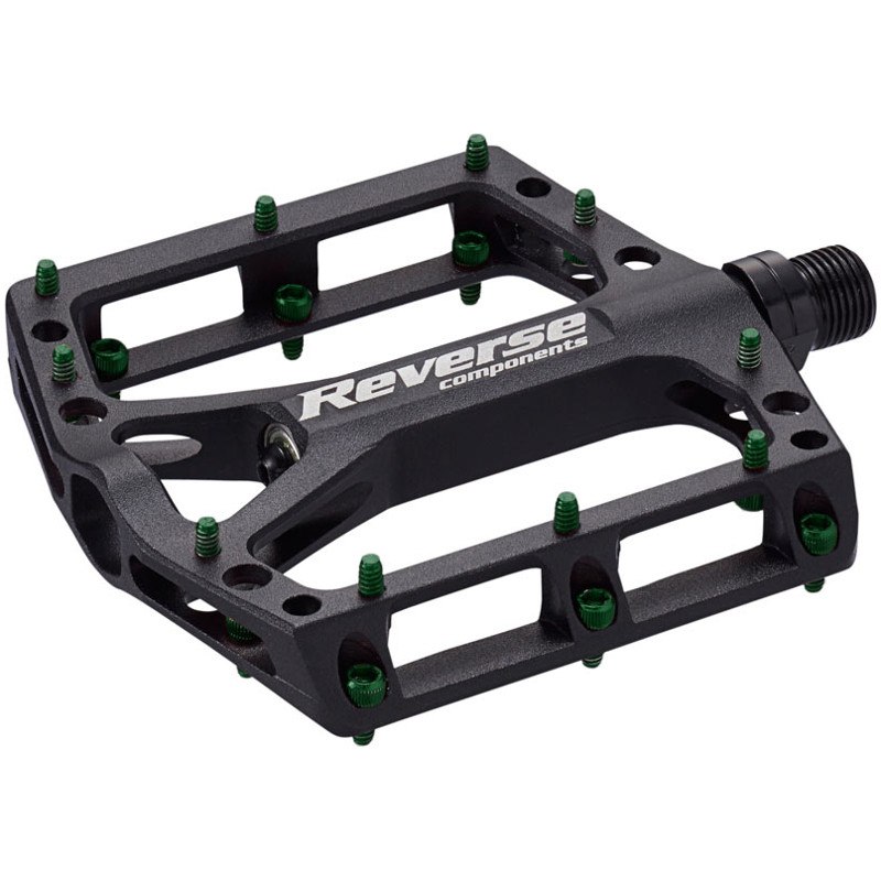 Picture of Reverse Components Black ONE MTB Flat Pedals - black/dark green