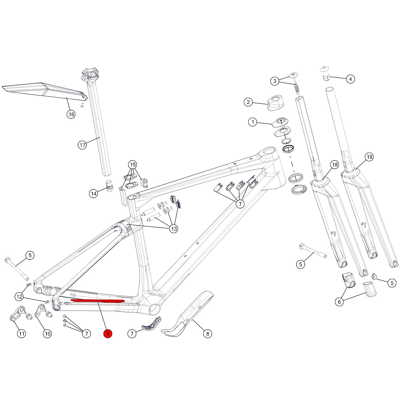 Picture of BMC Chainstay Protector for UnReStricted (as from 2020) - 302171