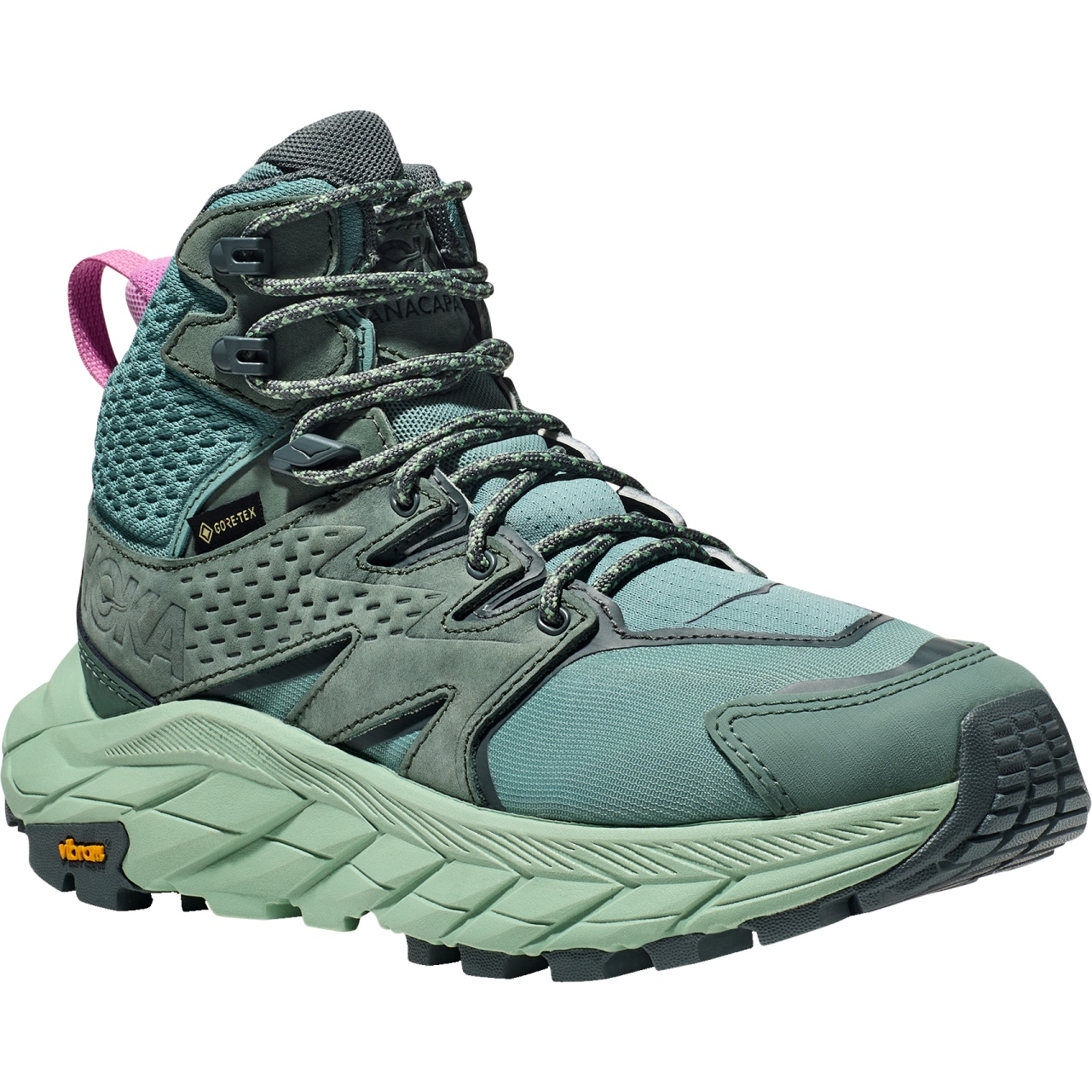 Picture of Hoka Anacapa Mid GTX Women&#039;s Hiking Shoes - trellis / mist green