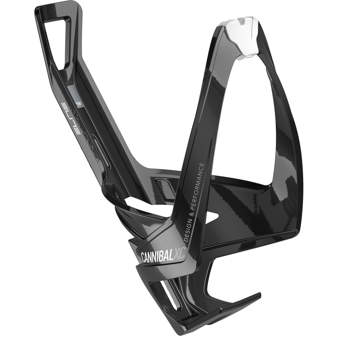 Picture of Elite Cannibal XC Bottle Cage - black /  glossy white