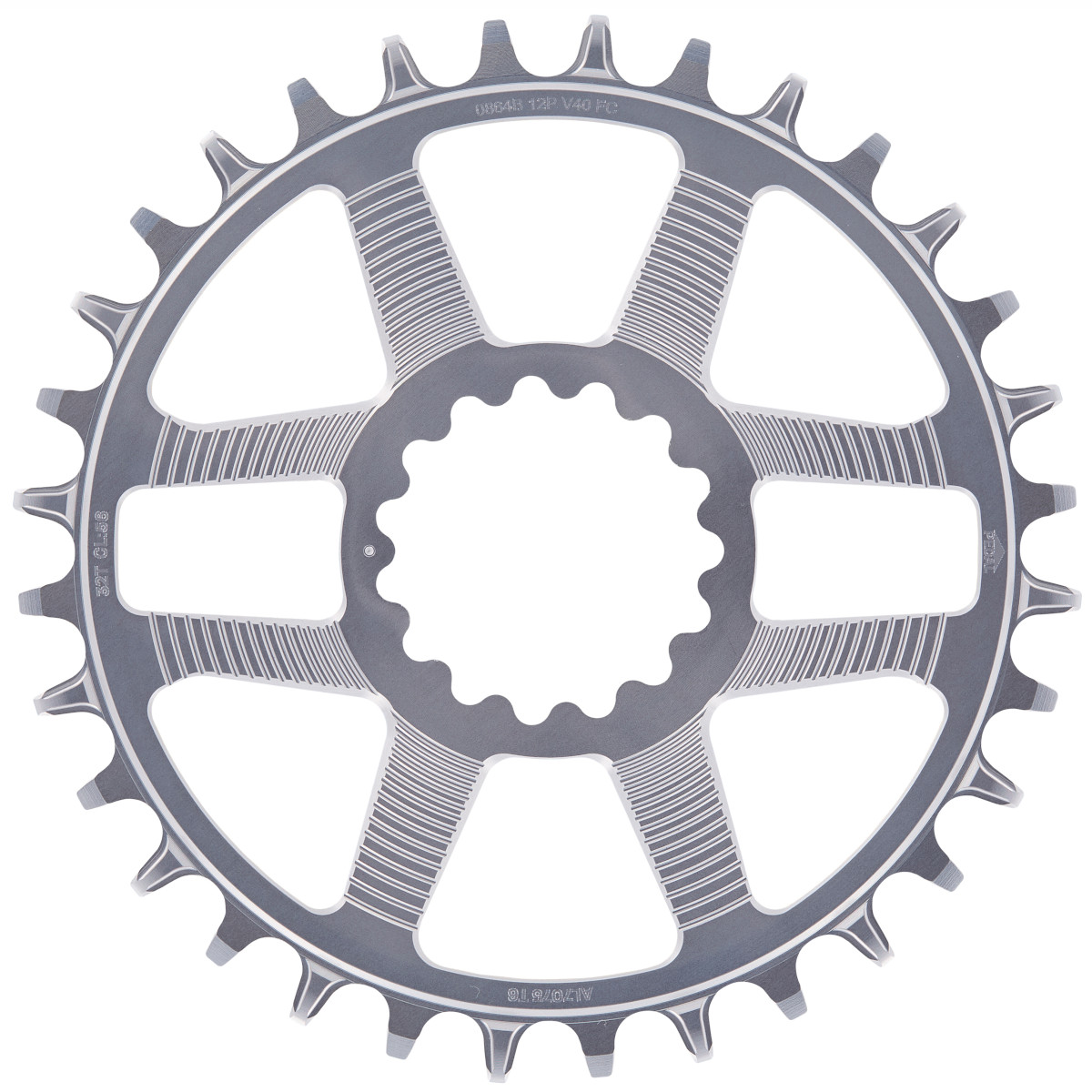 Produktbild von e*thirteen Helix Race - Direct Mount Kettenblatt - silber