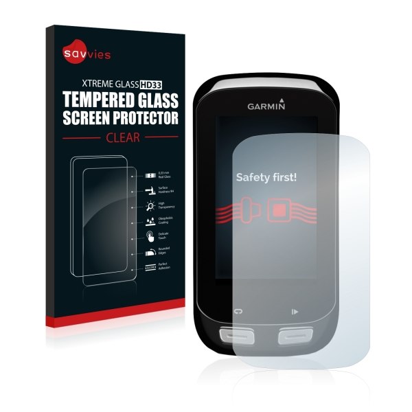 Productfoto van Bedifol Savvies® Xtreme Glass HD33 Clear Tempered Glass Screen Protector for Garmin Edge 1000