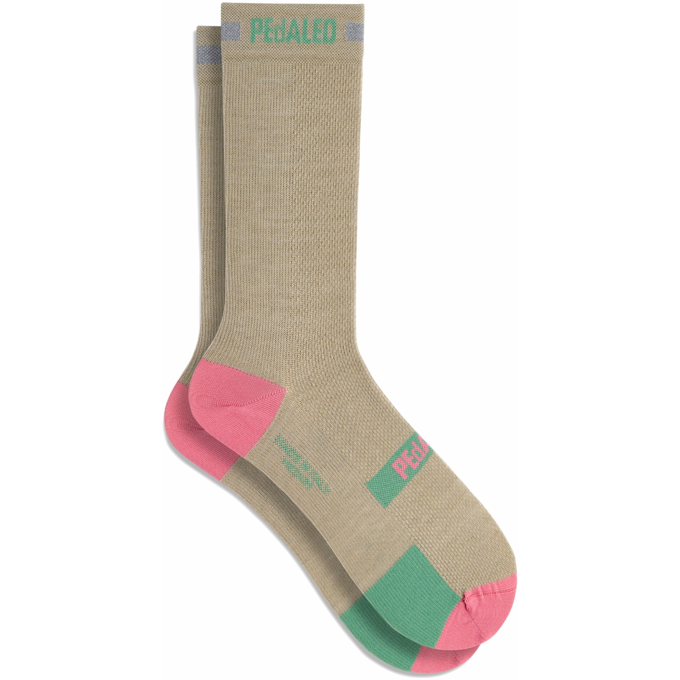 Picture of PEdALED Odyssey Merino Reflective Socks - Beige