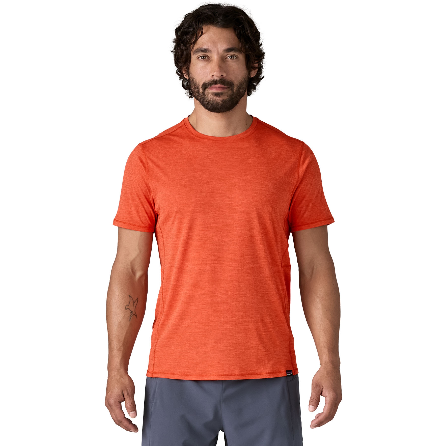 Image de Patagonia Capilene Cool Lightweight Shirt Men - Pollinator Orange - Light Pollinator Orange X-Dye