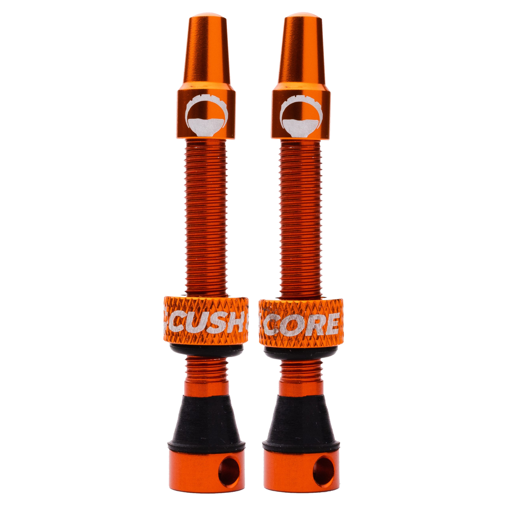 Image of CushCore Tubeless Valve Set - 44mm (Pair) - orange