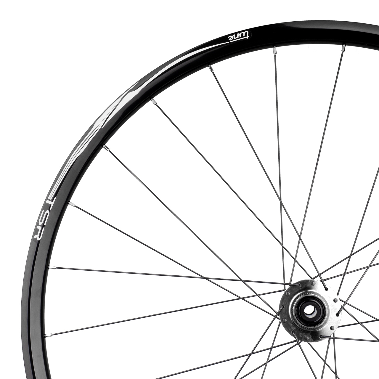 Produktbild von Tune TSR22 Disc Vorderrad - 28&quot; | KillHill CL | Standard Lager | Clincher | Centerlock | 12x100mm - 24-Loch - silber