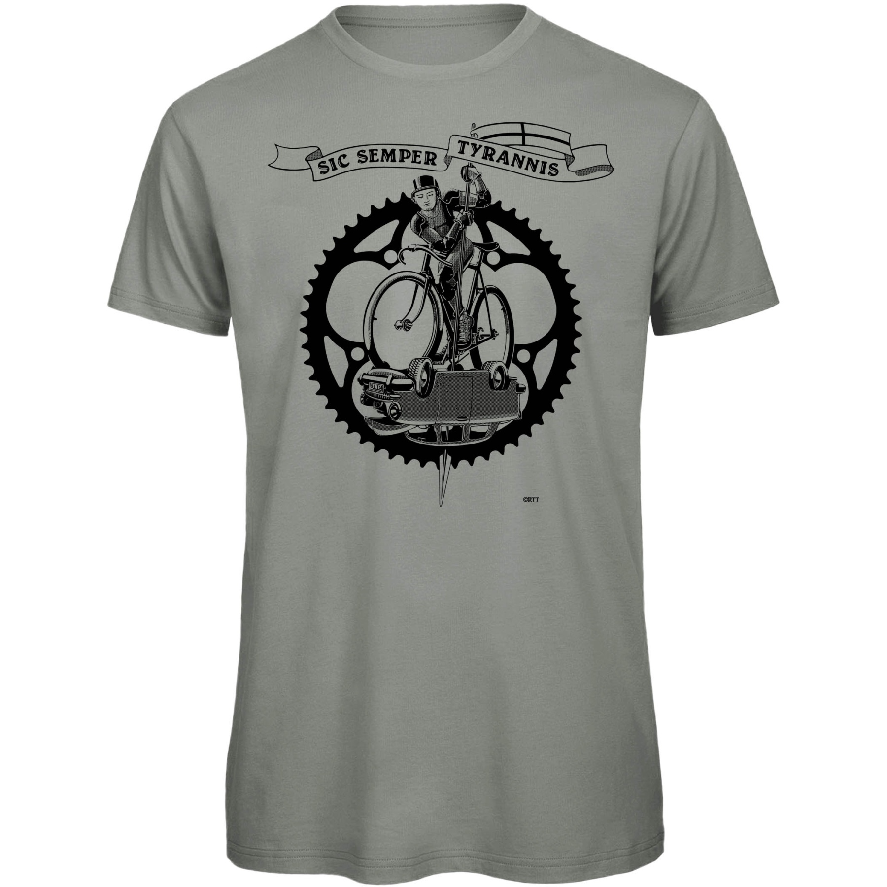 Imagen de RTTshirts Camiseta Bicicleta - San Jorge - gris claro