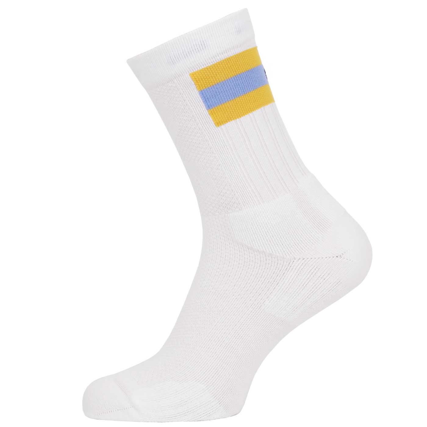 Picture of On Tennis Sock Women - White &amp; Mustard