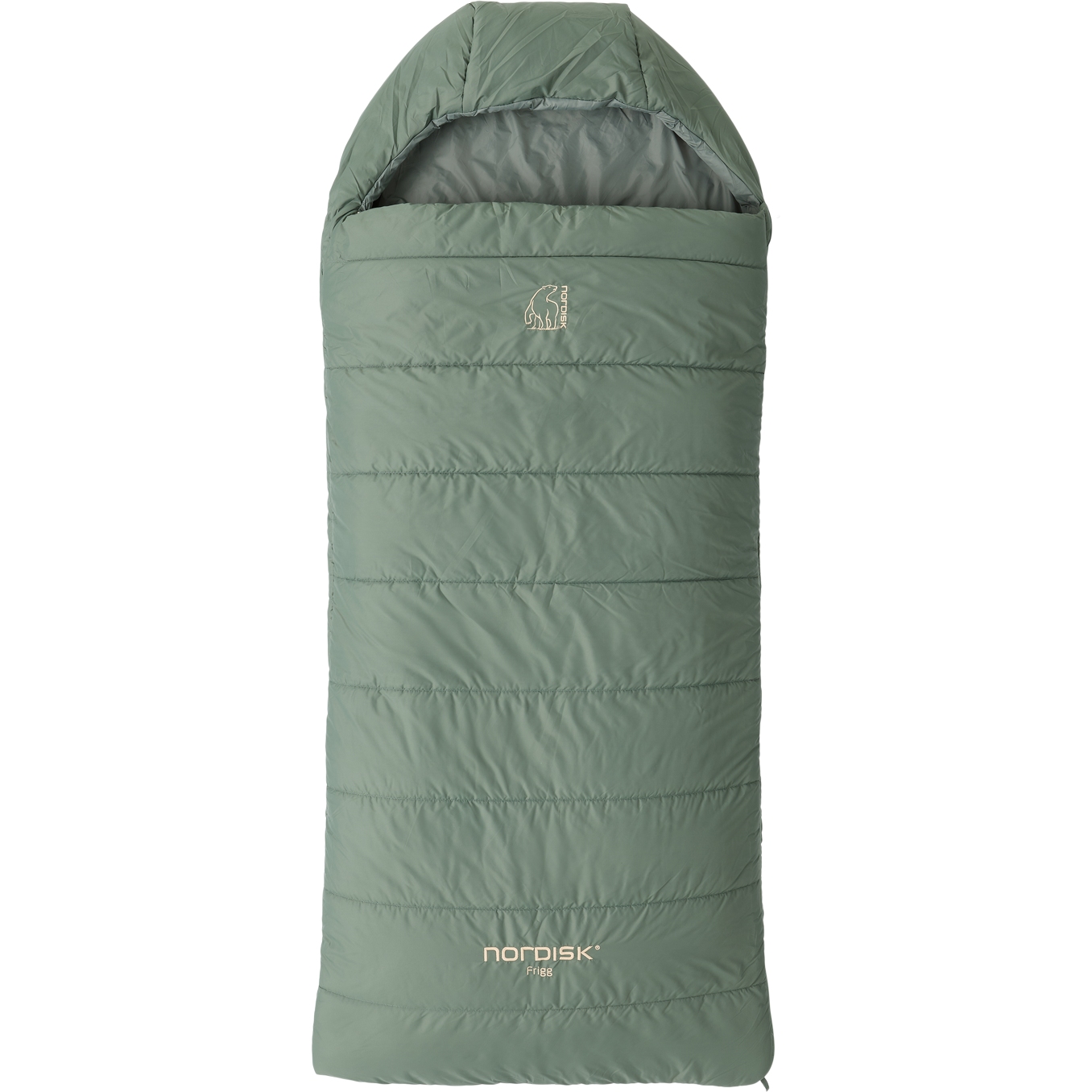 Produktbild von Nordisk Frigg Junior Deckenschlafsack Kinder - Agave Green/Castor Gray