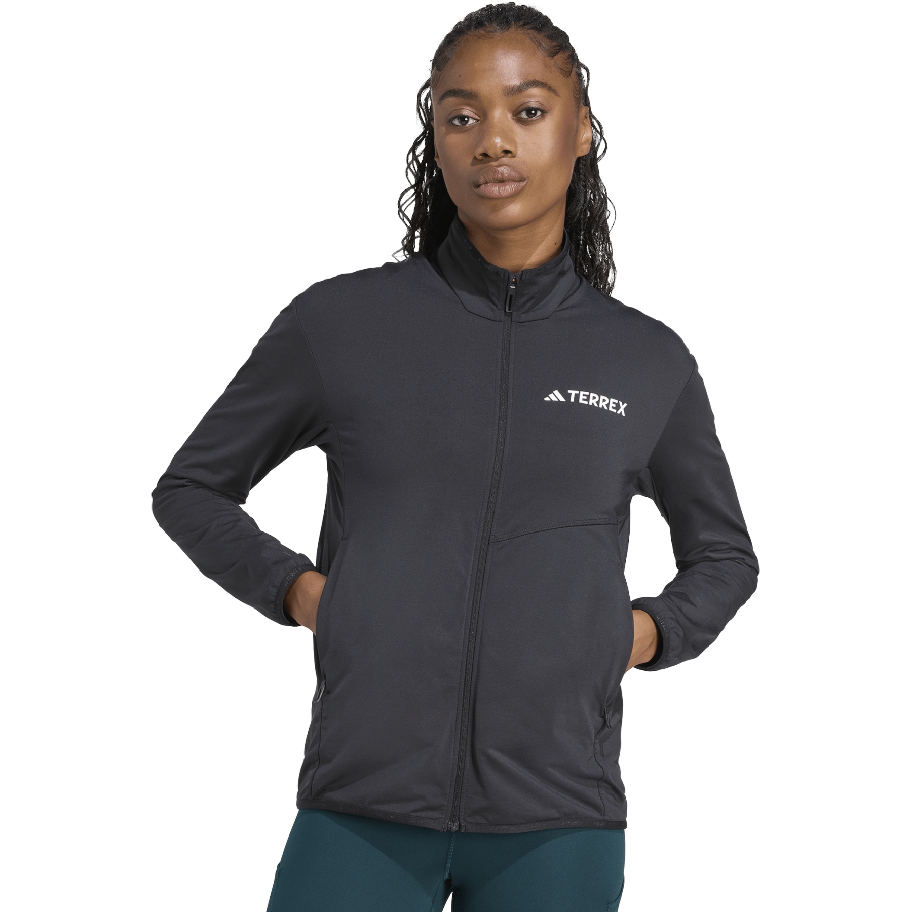 adidas Terrex Multi Climawarm Fleece Jacket Women - black JN1000