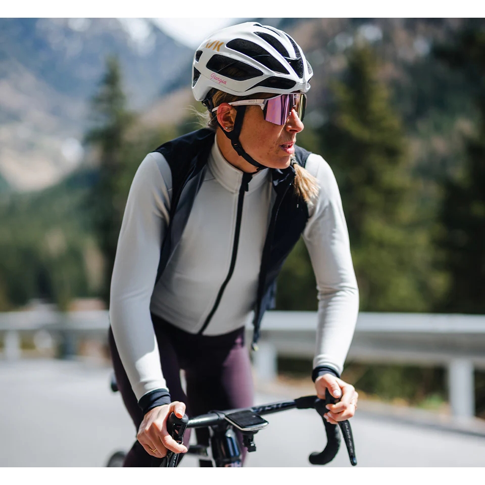 Alé Maillot Manches Longues Hydrofuge Femme KLIMATIK K-IDRO stucco