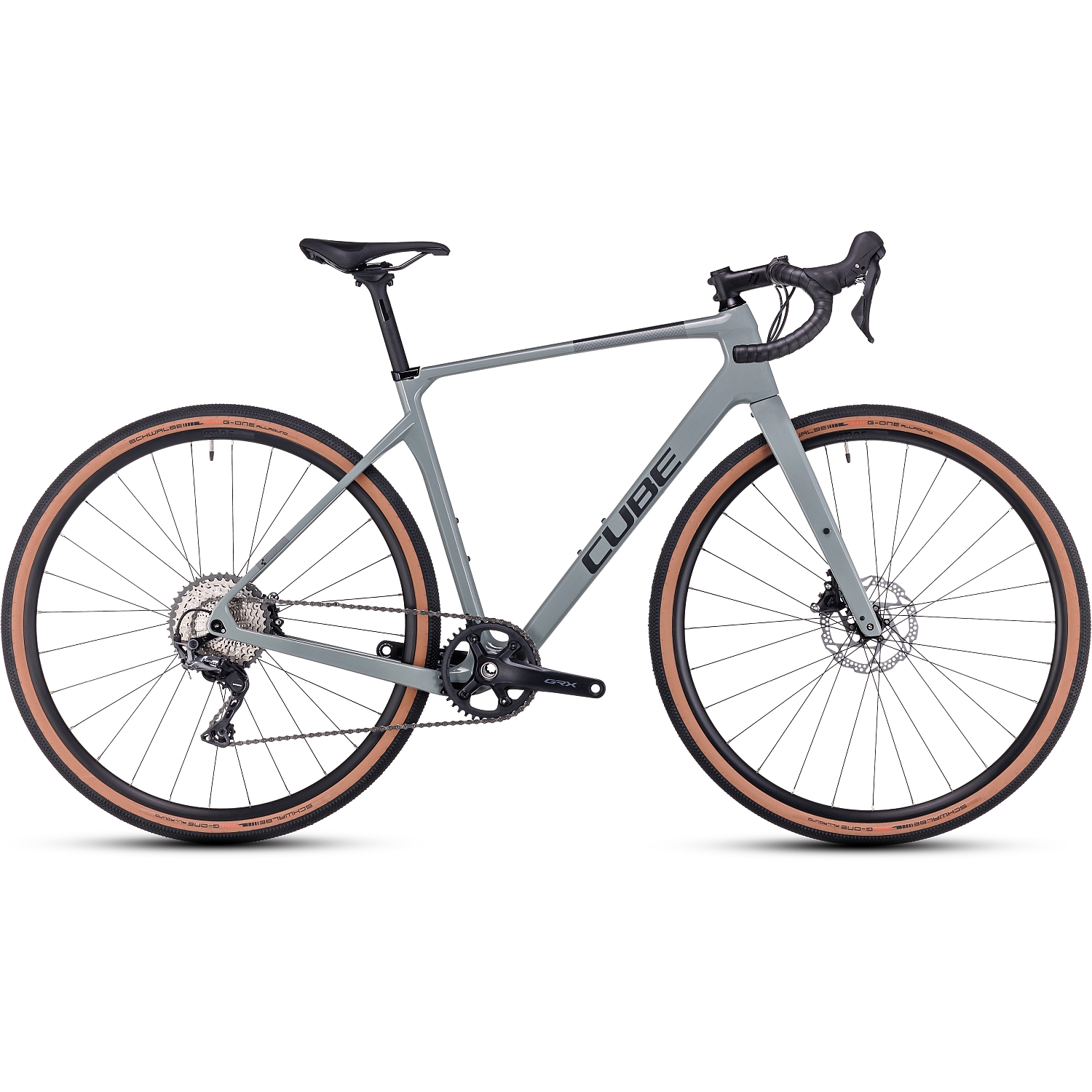 Foto de CUBE Bicicleta de Gravel Carbono - NUROAD C:62 Pro - 2023 - grey / black