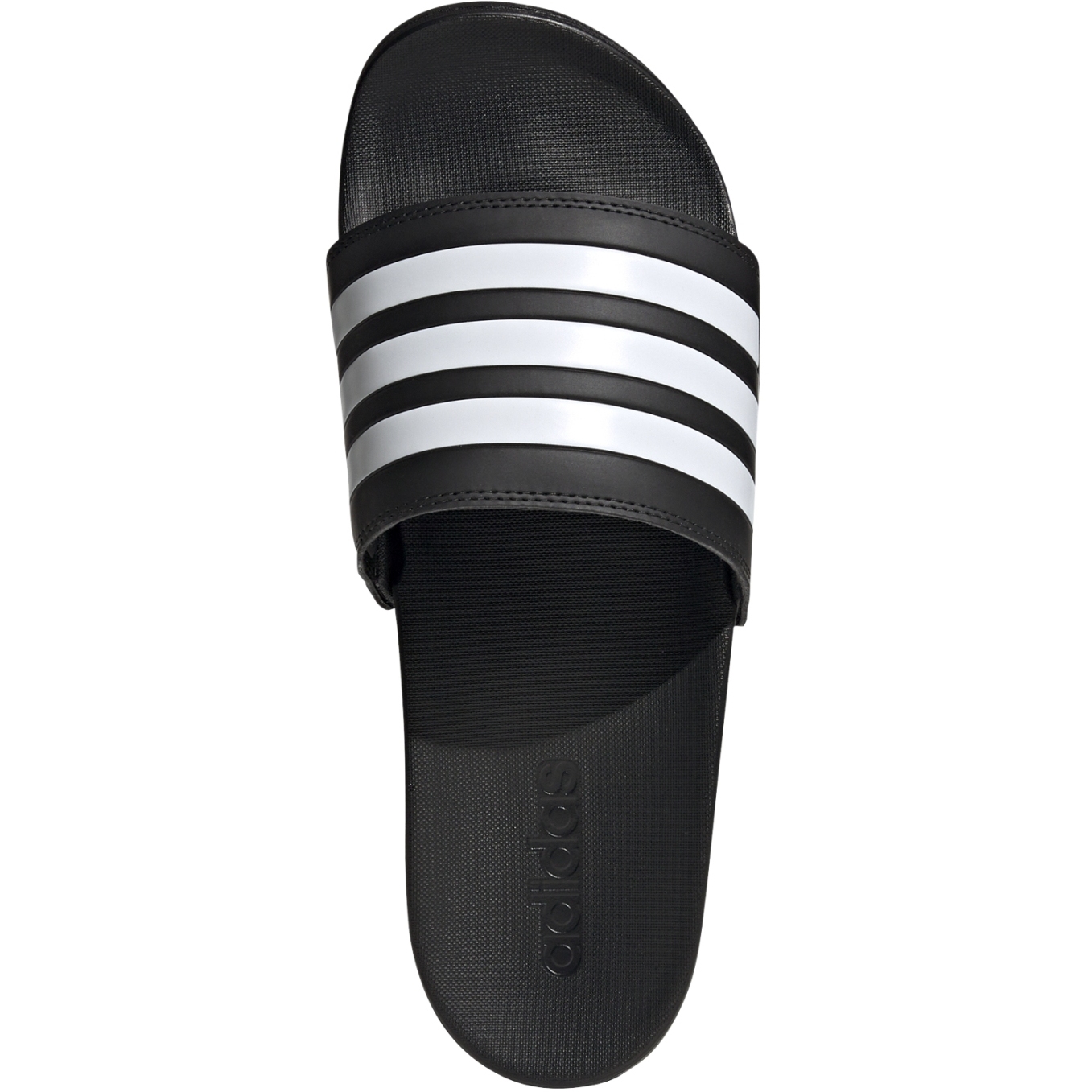 GZ5891 Comfort core - Adilette adidas black/weiss/core Badeschuhe black