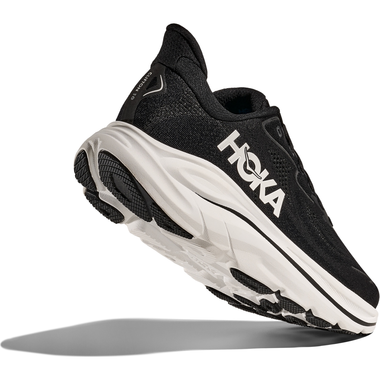 Hoka Clifton 10 Running Shoes Men - Wide - black / white | BIKE24