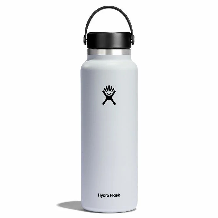 Picture of Hydro Flask 40oz Wide Mouth Insulated Bottle + Flex Cap - 1182ml - White