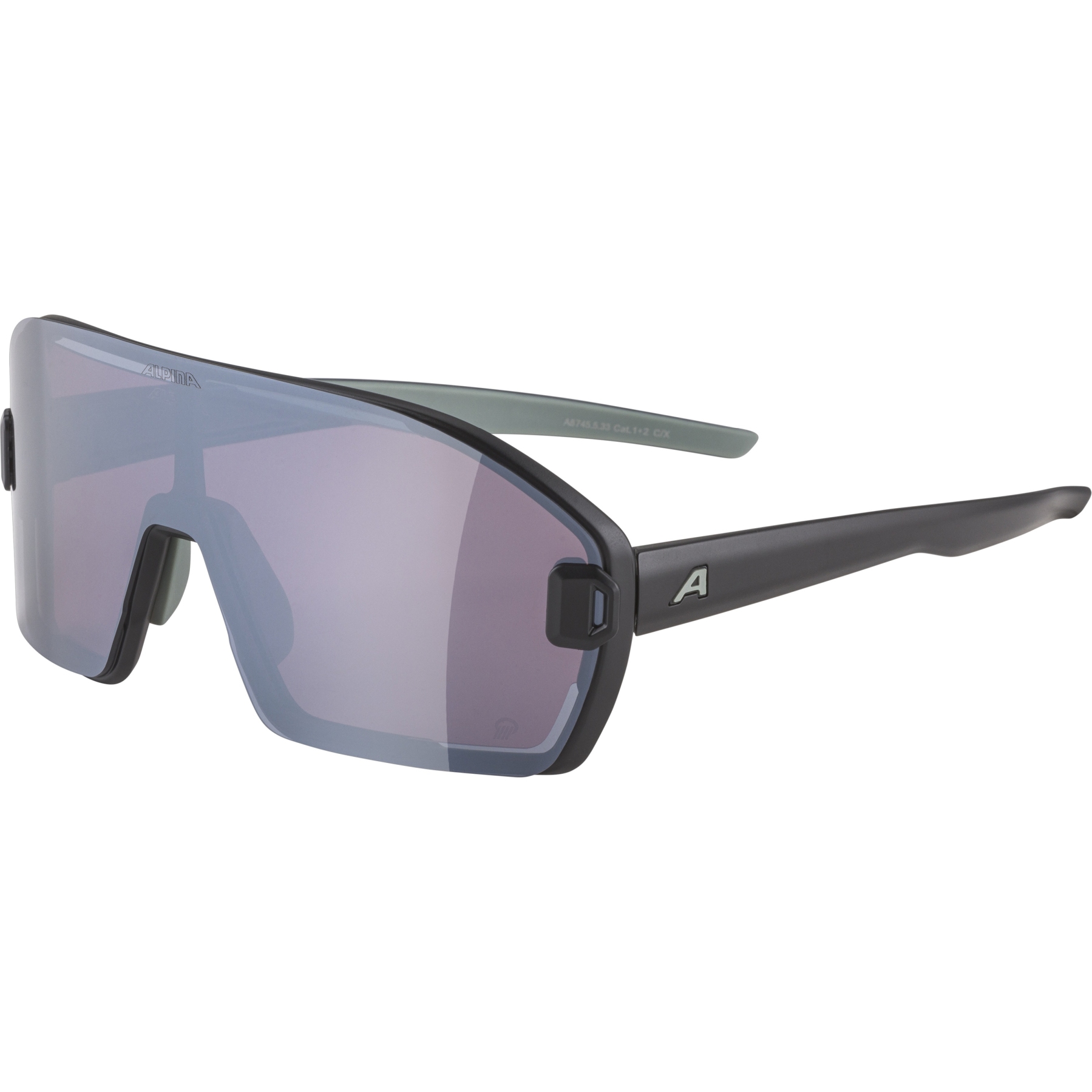 Produktbild von Alpina Bonfire Mag Q Brille - black-willow matt/ Q pink + silver