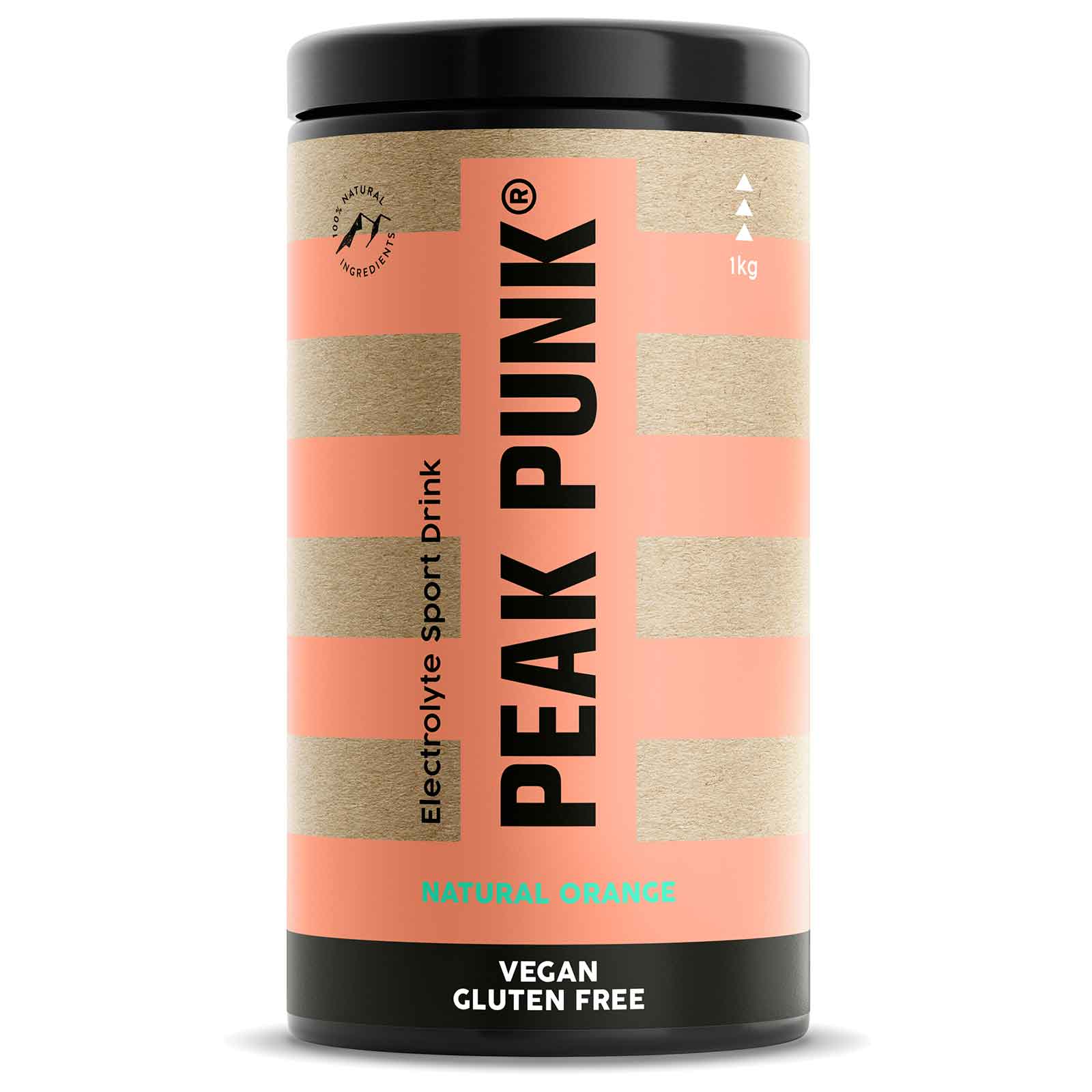 Productfoto van Peak Punk Electrolyte Sport Drink - Koolhydraat Drankpoeder - 1000g