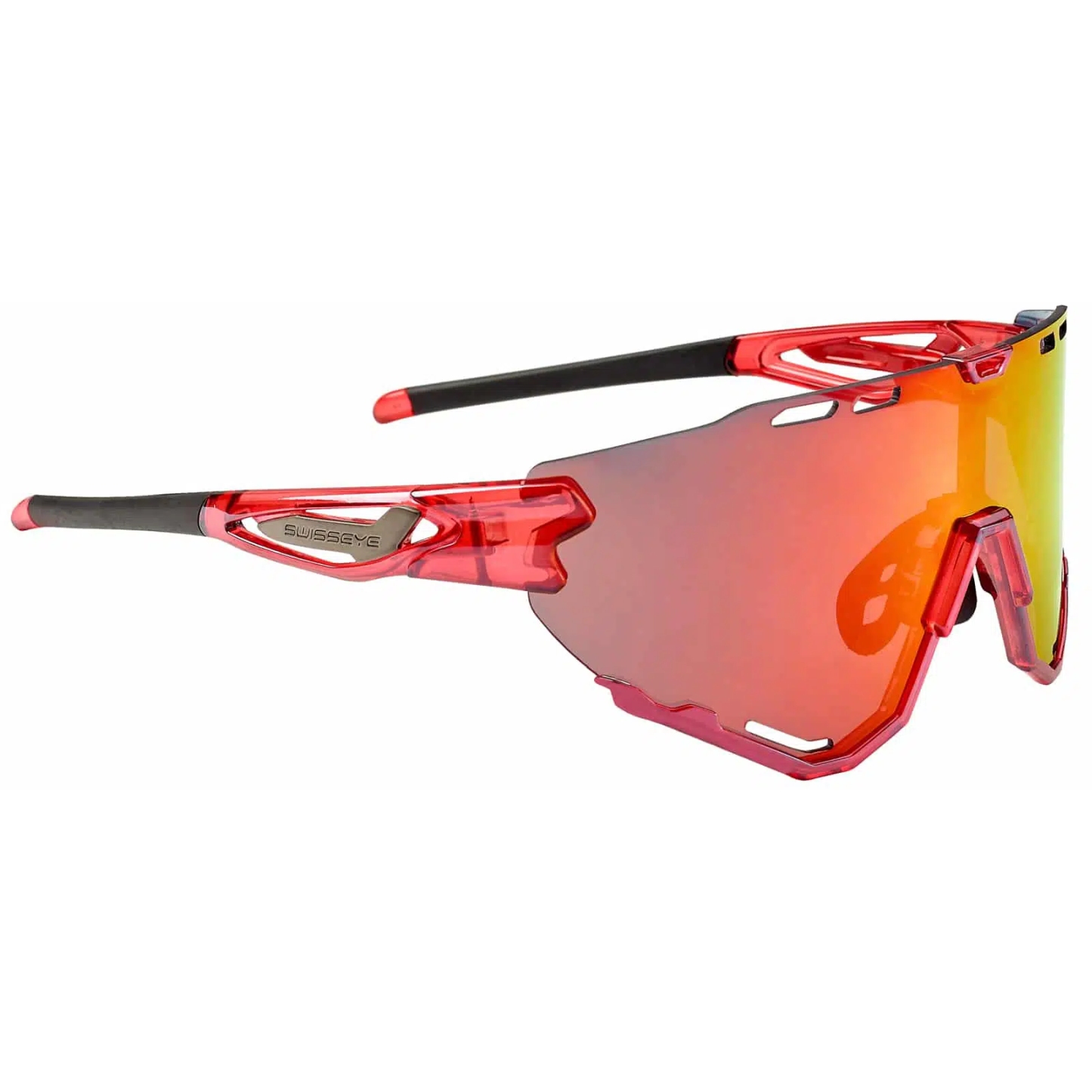Picture of Swiss Eye Mantra Glasses - Shiny Laser Red - Smoke BR Revo 13028