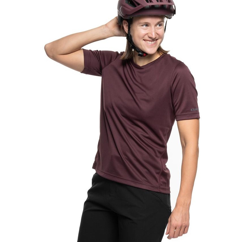 Picture of CUBE Functional Short Sleeve Shirt Women - bordeaux