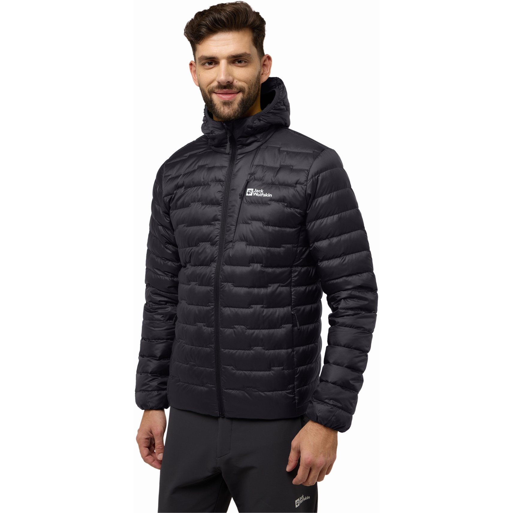 Bild von Jack Wolfskin Passamani Daunenjacke mit Kapuze RDS Herren - phantom