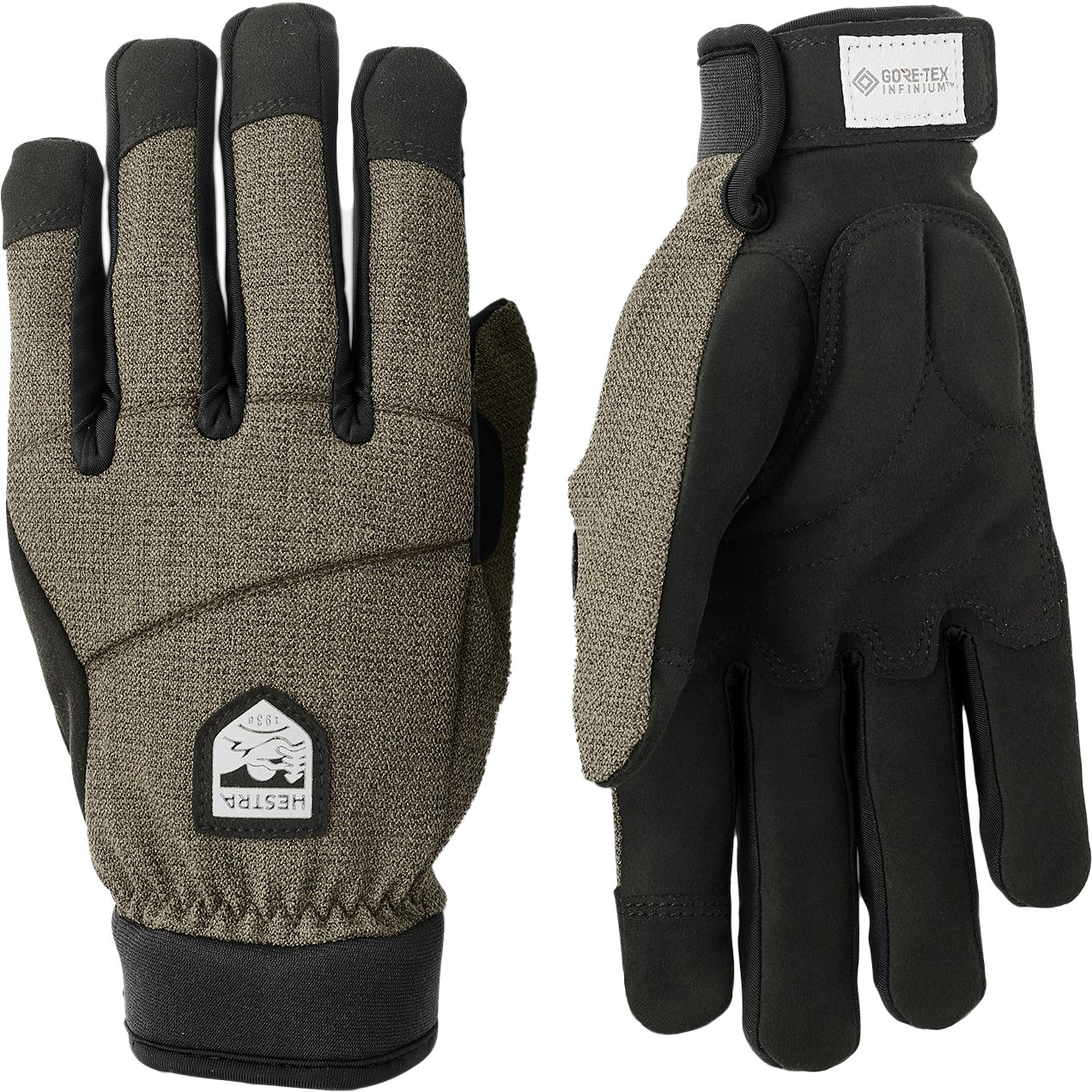 Picture of Hestra Bike Infinium BC - 5 Finger Bike Gloves - olive