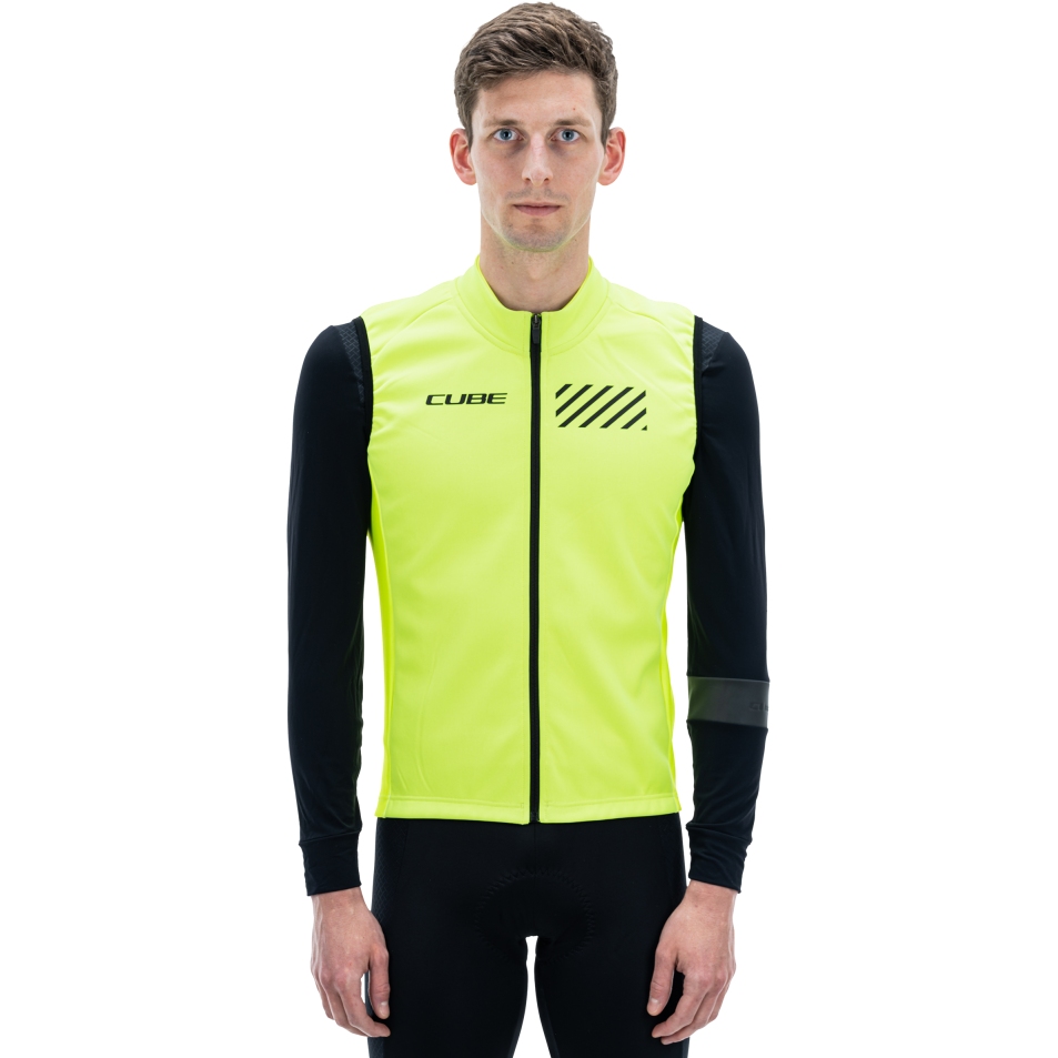 Productfoto van CUBE BLACKLINE Safety Softshell-Vest Heren - neon yellow