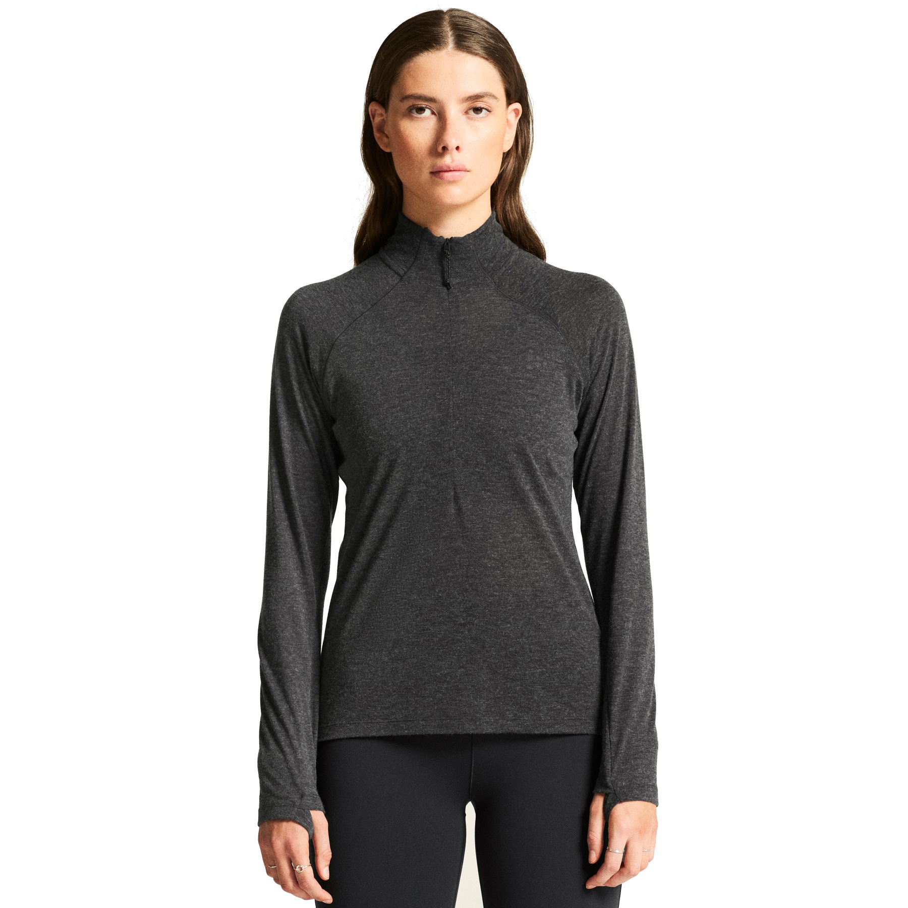 Женская футболка с длинным рукавом из шерсти CRAFT ADV SubZ 3 - Черный меланж