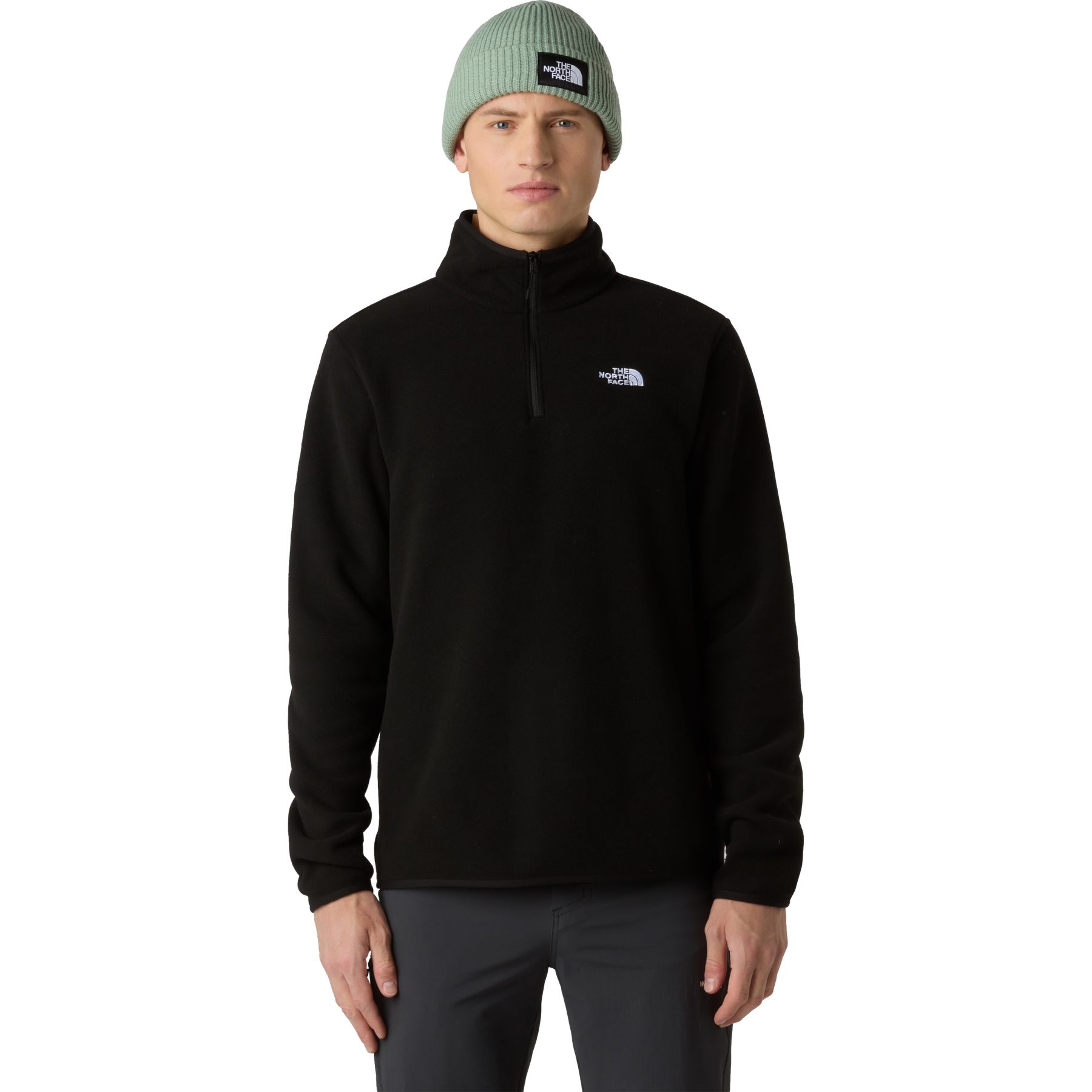 The North Face Glacier Fleece 1/4 Zip Pullover Men - TNF Black 