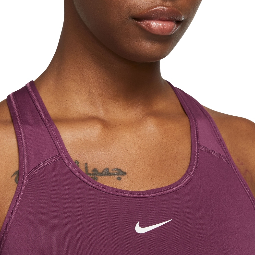 Nike Dri-Fit Swoosh Womens Medium-Support 1-Piece Pad Sports Bra