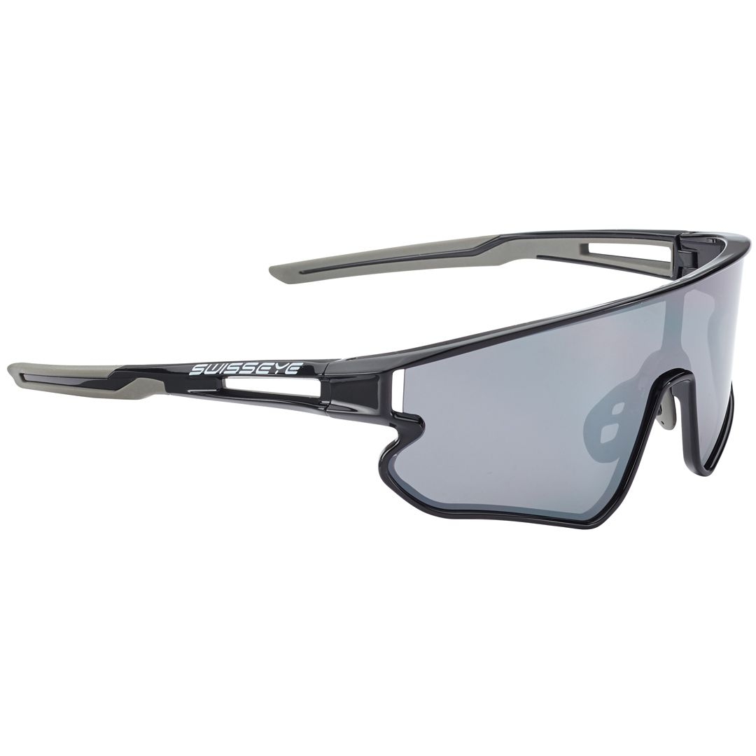 Productfoto van Swiss Eye Hurricane Glasses 13004 - Black Shiny/Anthracite - Smoke FM