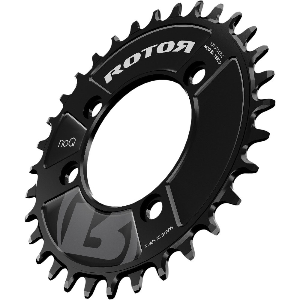 Picture of Rotor NoQ-Rings MTB Narrow Wide Chainring - 76mm BCD - black