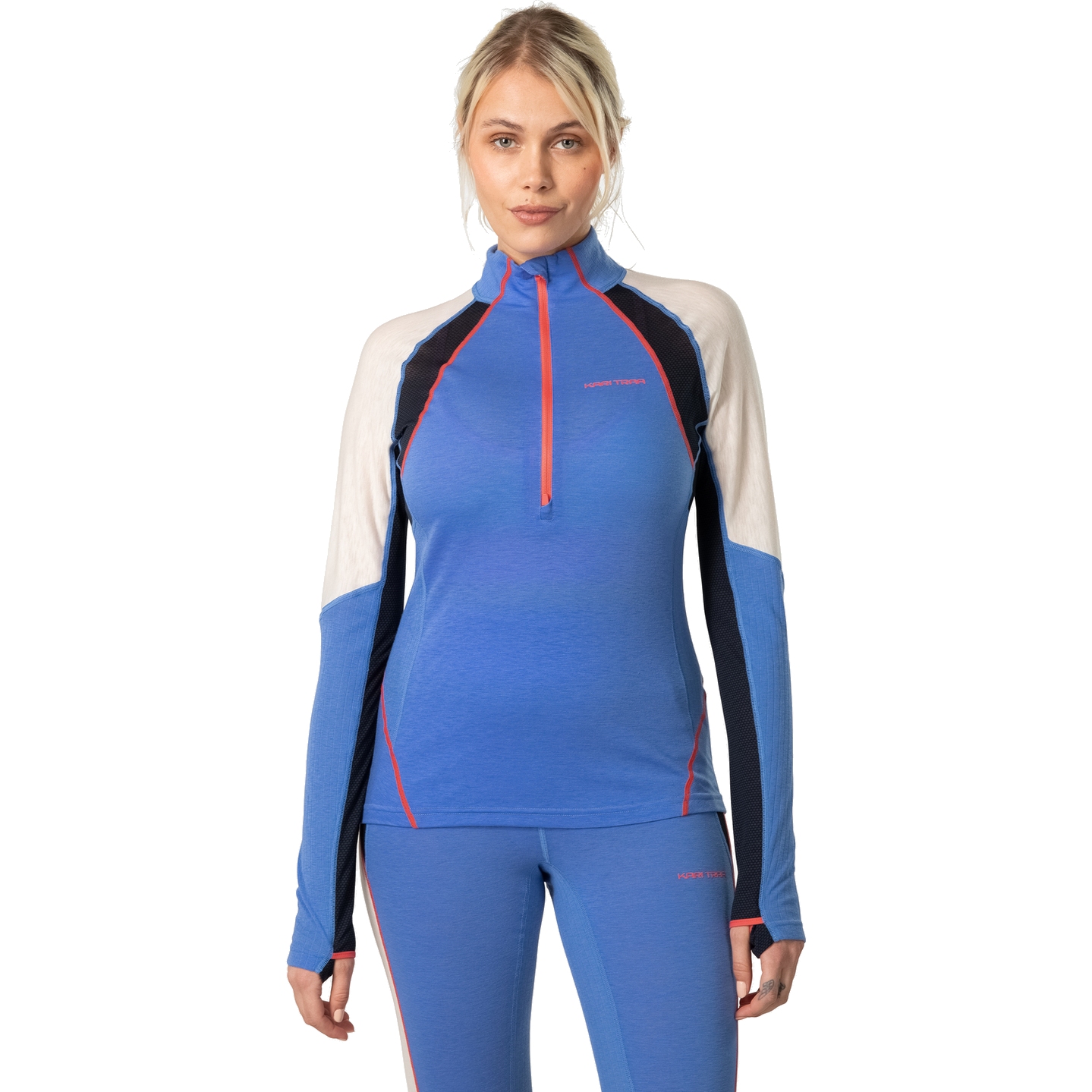 Produktbild von Kari Traa Alma Half Zip Unterhemd Damen - sea