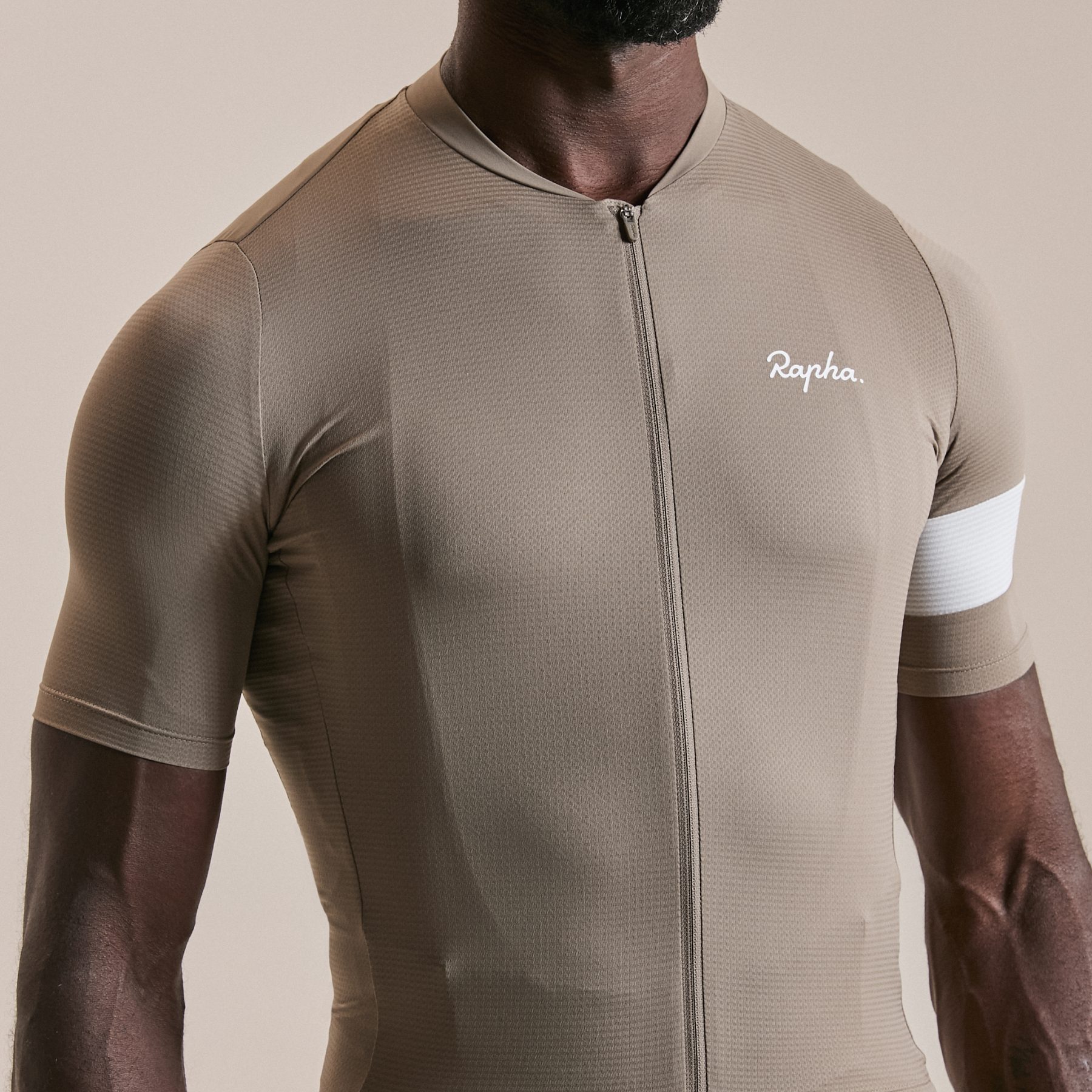 Rapha Core Lightweight Short Sleeve Jersey Men - dark tan/white