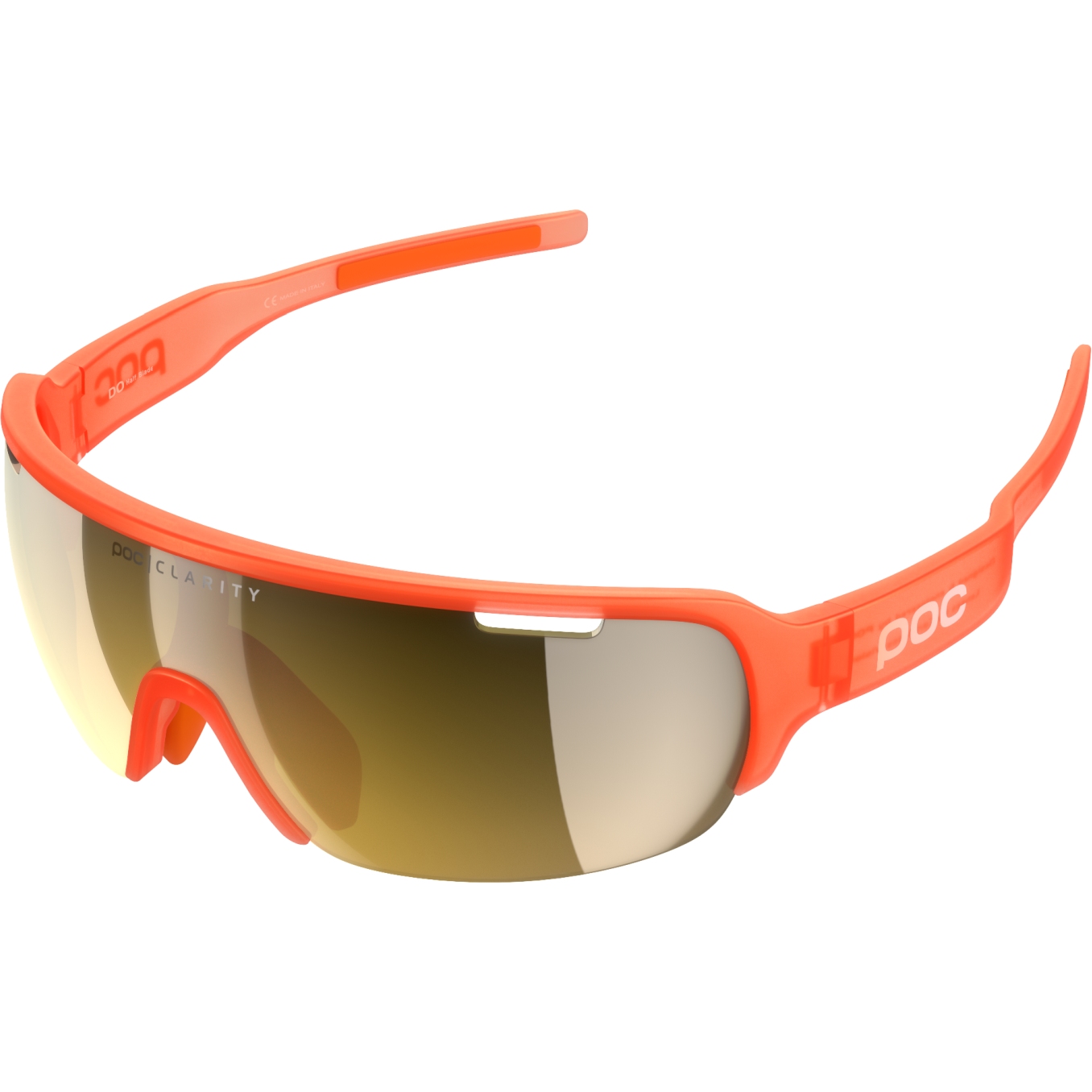 Productfoto van POC DO Half Blade Glasses - Mirror Lens - 1230 Fluorescent Orange Translucent / Violet/Gold