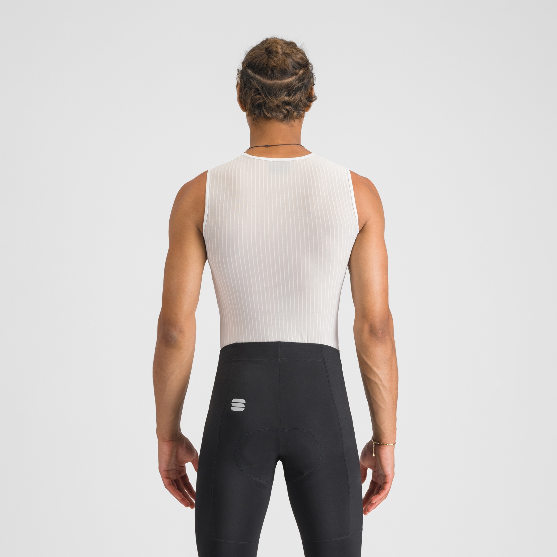 JOGAL Chemises transparentes muscle pour hommes sans manches maillot de corps en maille, Noir , S