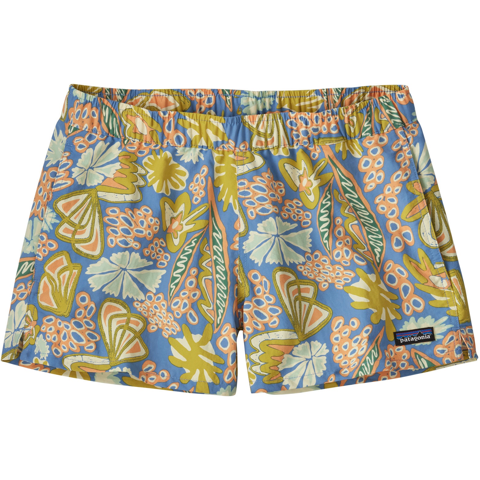 Image de Patagonia Short Femme - Barely Baggies 2 1/2" - Flourish: Abundant Blue