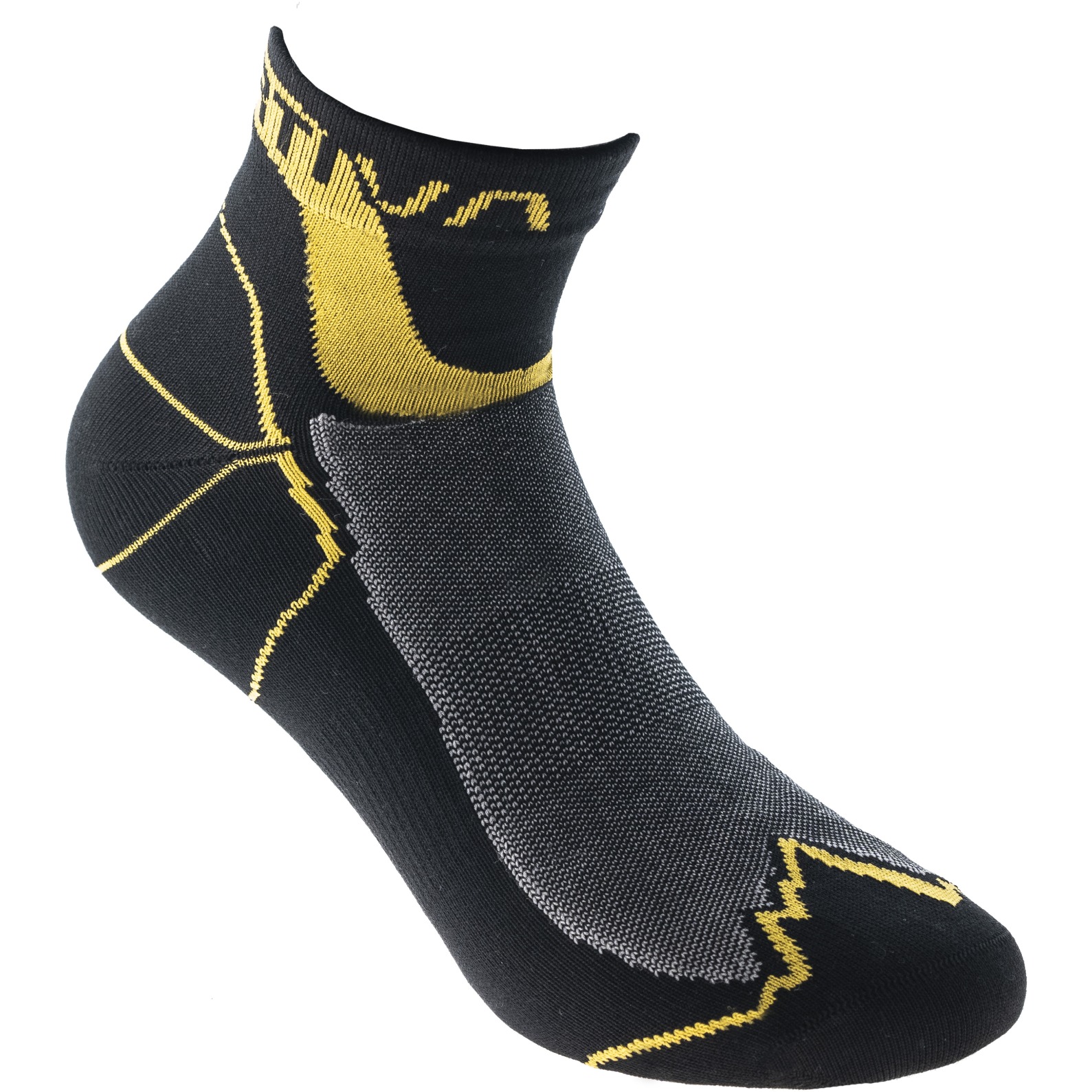 Image of La Sportiva Traverse Socks - Black/Yellow