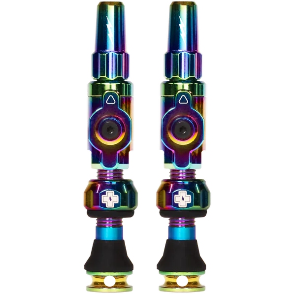 Picture of Muc-Off Big Bore Lite Tubeless Valves Set (Pair) - iridescent