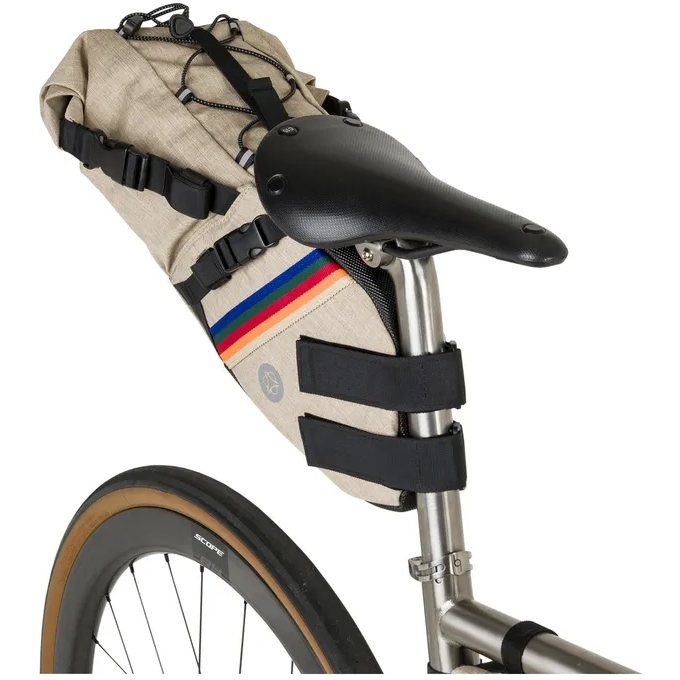Sacoche De Selle Vélo étanche 10L XIQI - Pour VTT, Gravel, Bikepacking, Fixation Rapide, Volume Réglable 4.5-10L