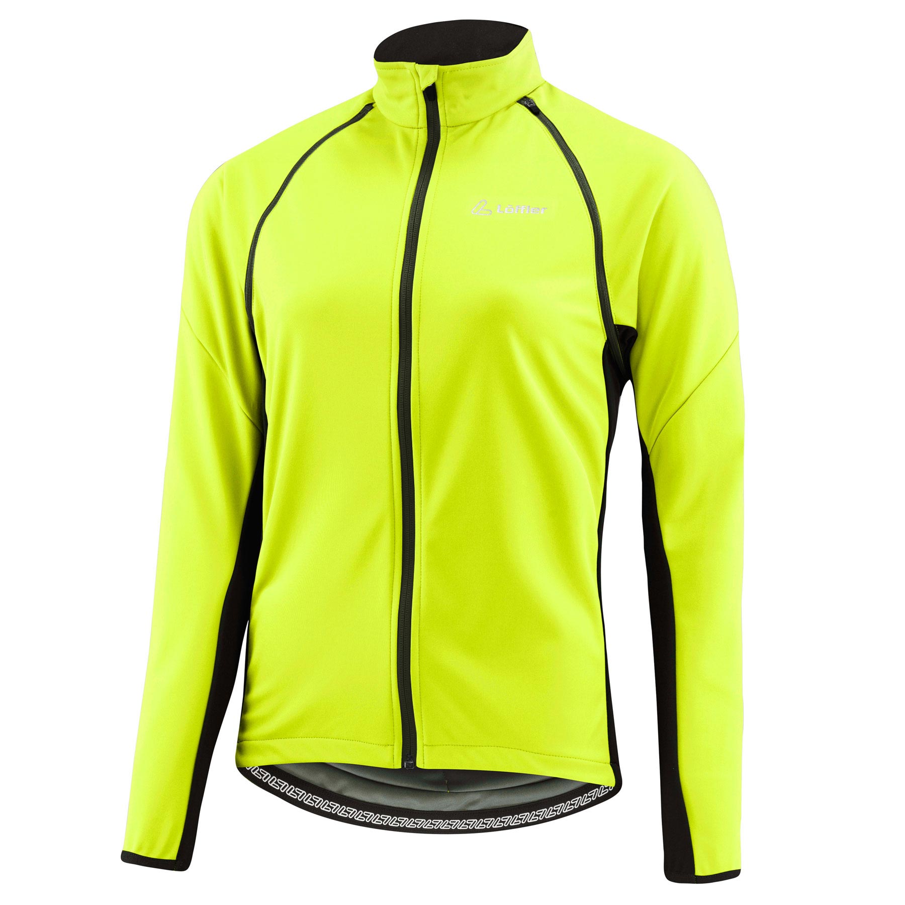 Image of Löffler Zip-Off San Remo 2 Windstopper Light Women's Bike Jacket - neon yellow