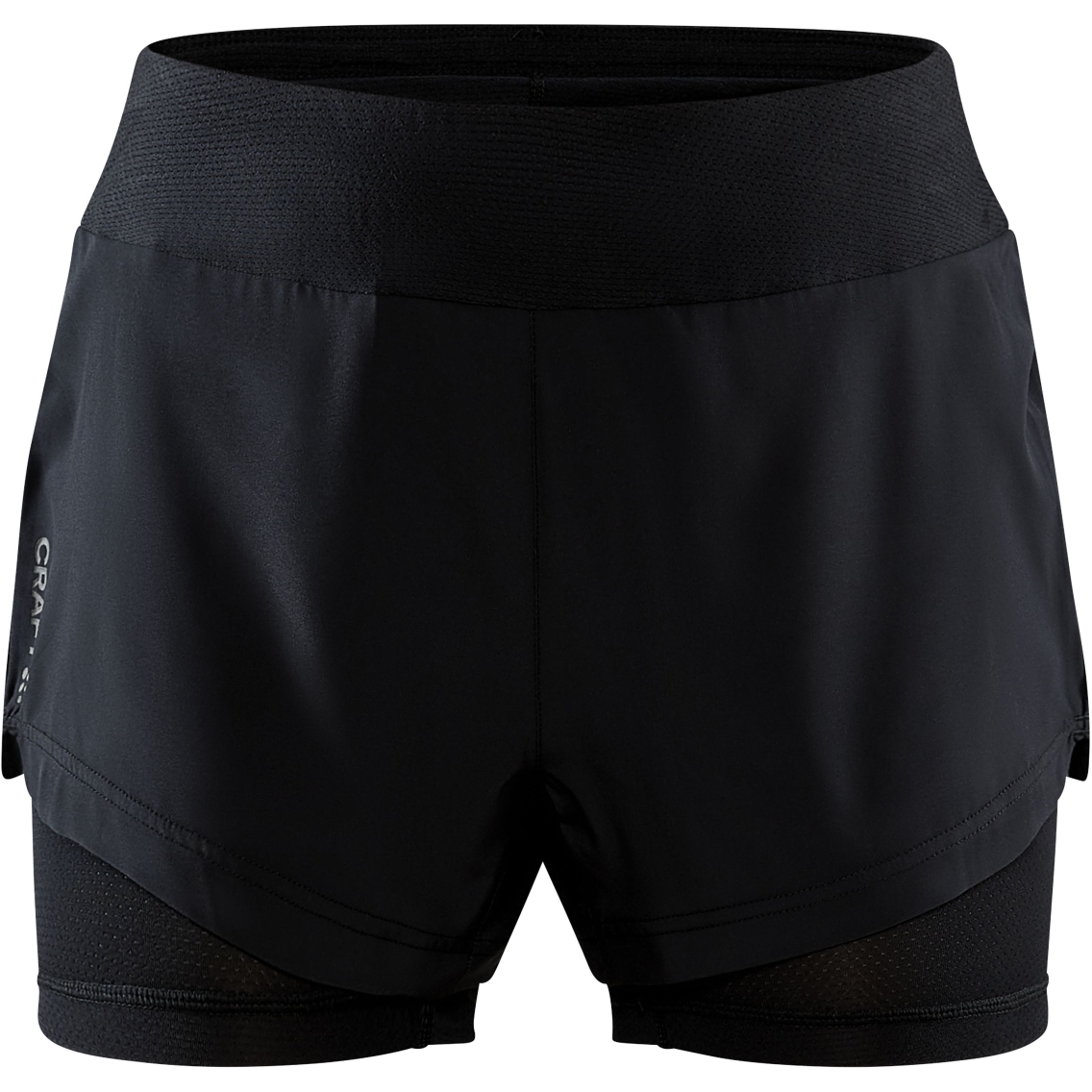 Productfoto van CRAFT ADV Essence Women&#039;s 2-In-1 Shorts - Black
