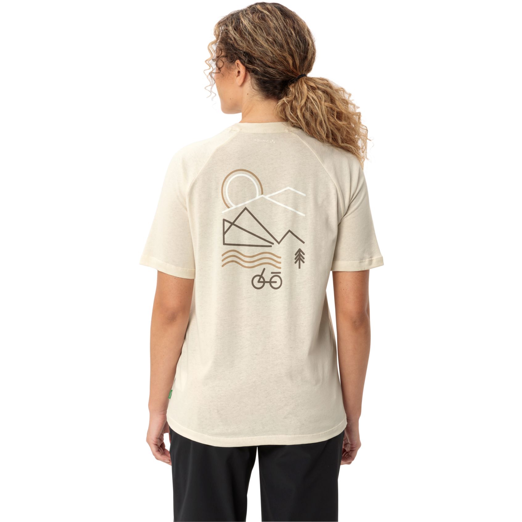 Vaude Cyclist Casual Shirt met Korte Mouwen Dames ecru BIKE24