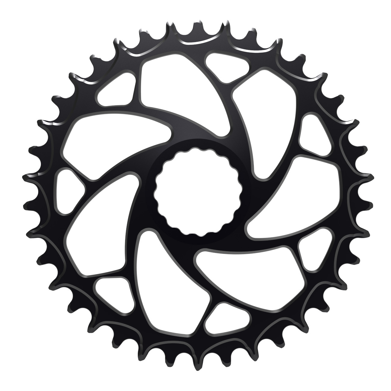 Image of Alugear ELM Narrow Wide Chainring - for Easton Cinch Direct Mount