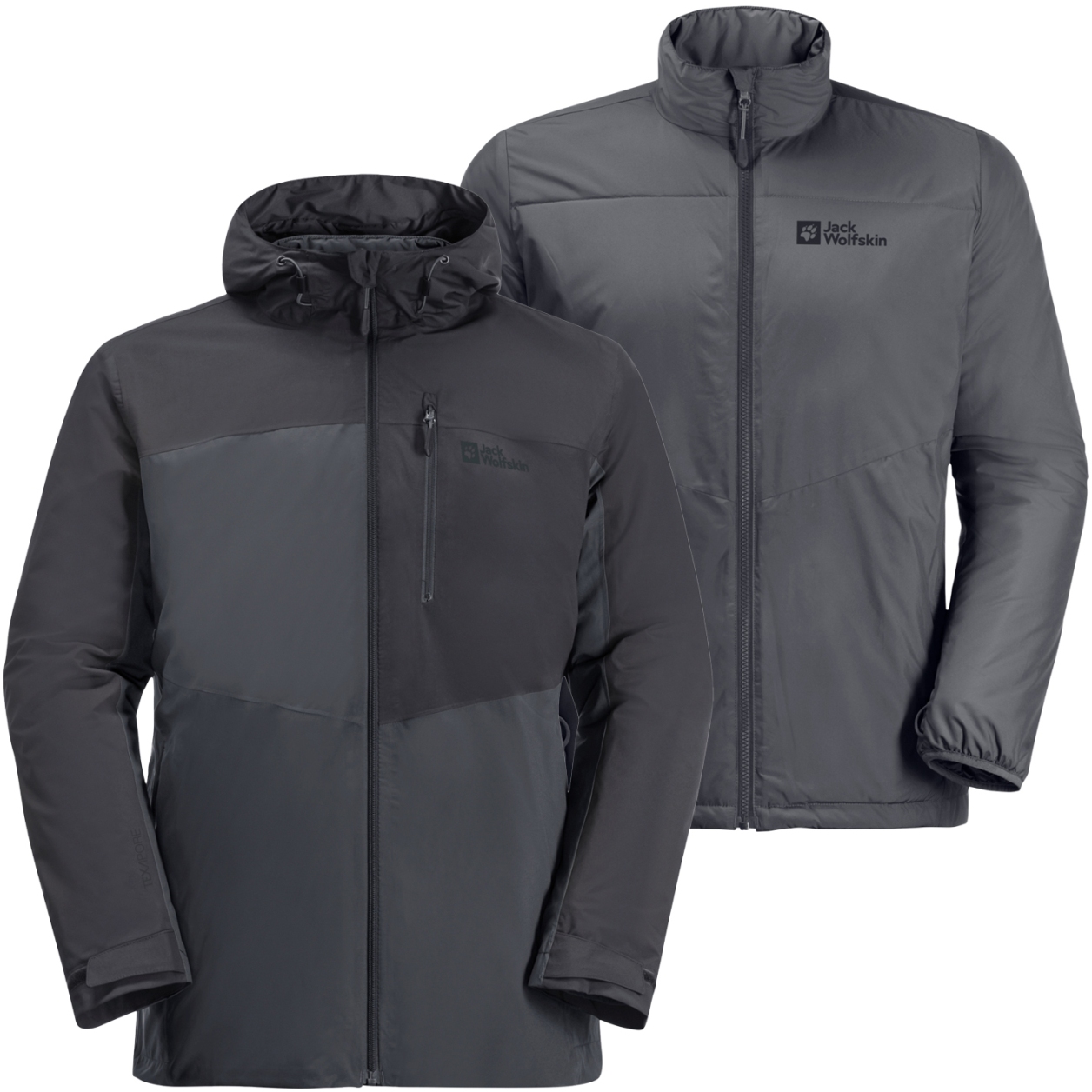 Produktbild von Jack Wolfskin Feldberg 3-in-1 Jacke Herren - ebony