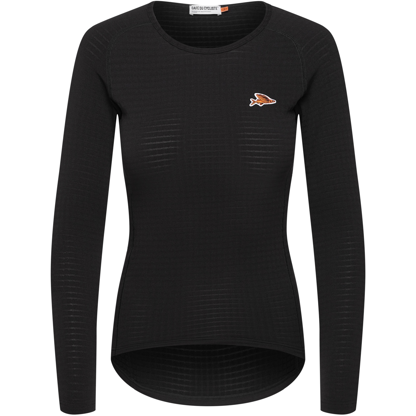 Женский базовый слой Café du Cycliste Coline с длинным рукавом - черный